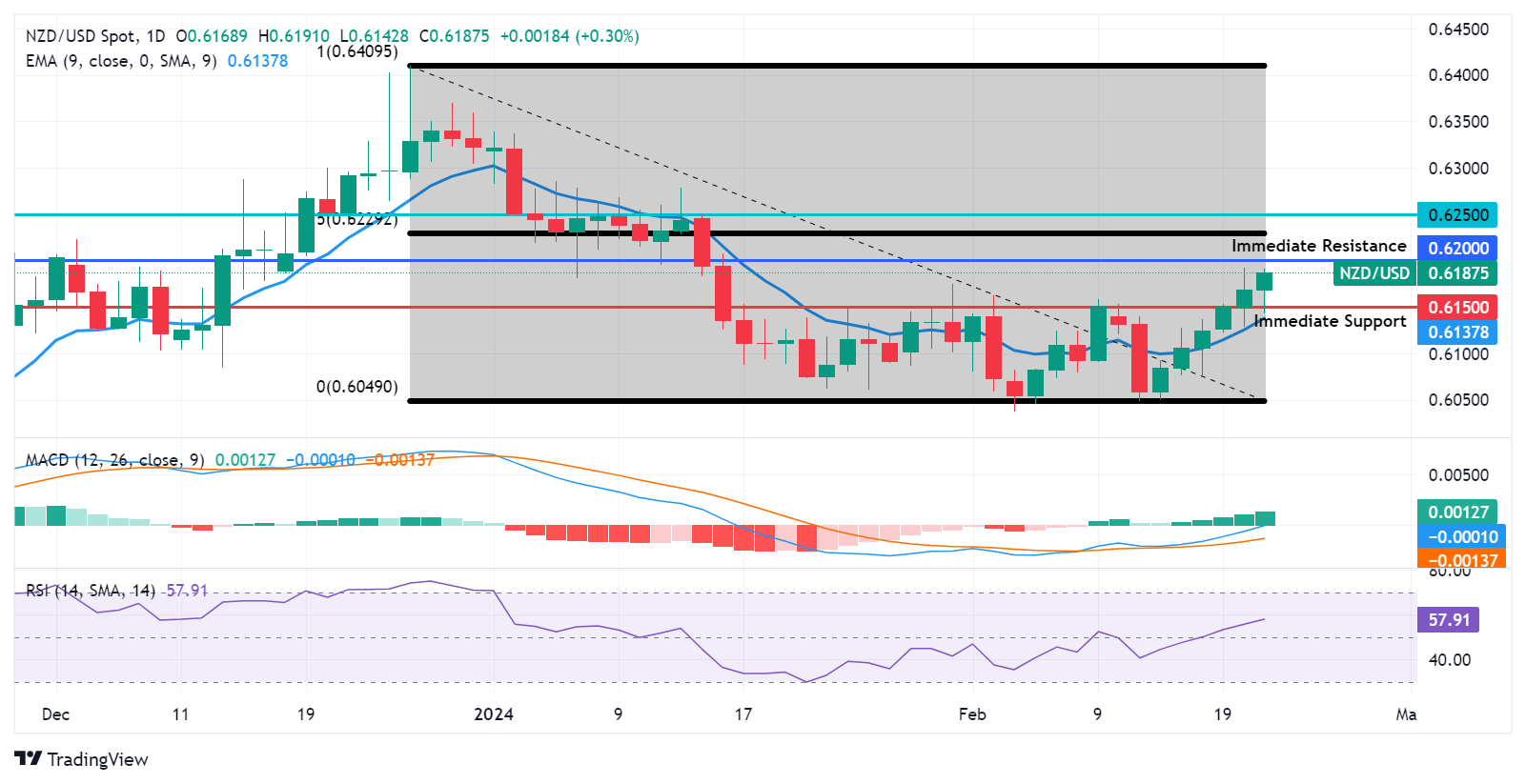 NZD/USD: Grafik Harian